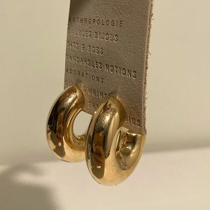 Anthropologie 14k Gold Plated Earrings